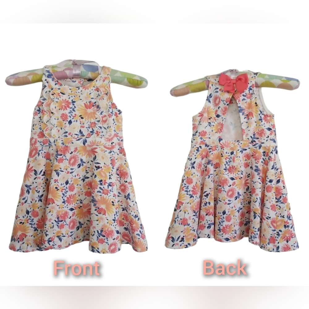 Cynthia Rowley Floral Bow Sleeveless Dress